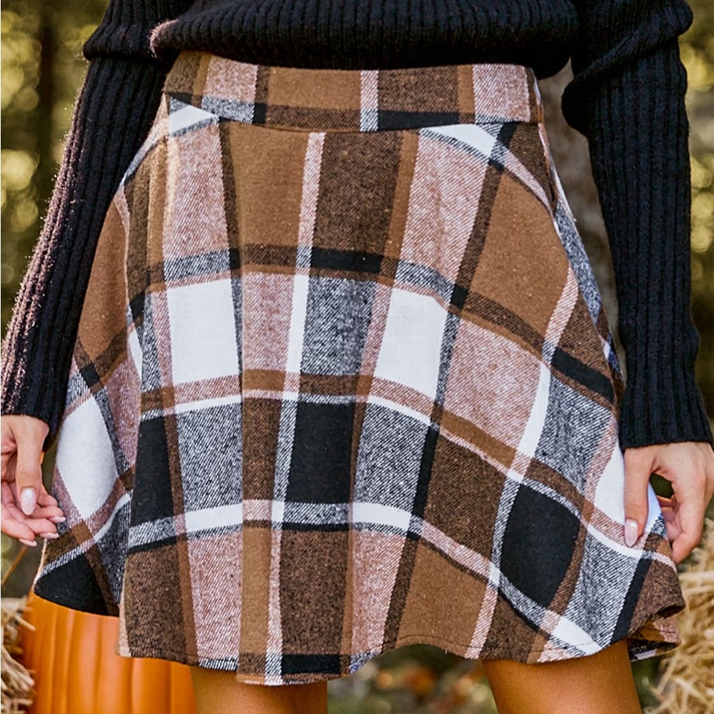 Cupshe Plaid Skirt